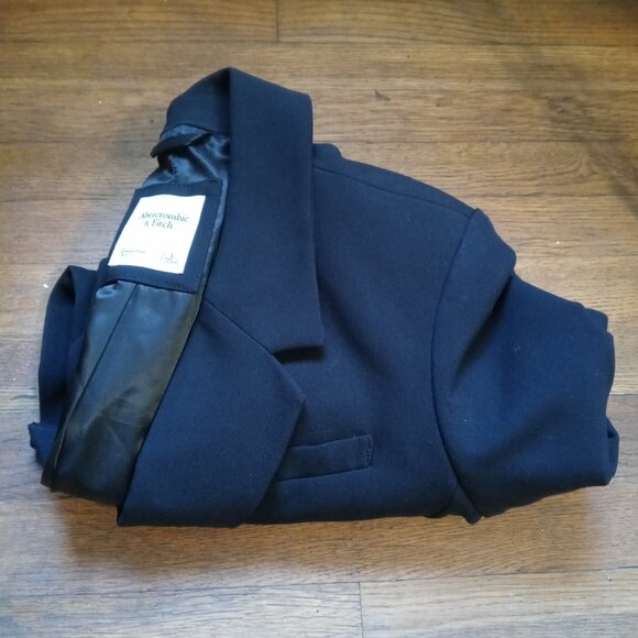 ABERCROMBIE & FITCH classic suiting blazer in black (L) - Picture 16 of 16